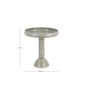 Masuta cafea otel gri fog Angada Ø44x48h