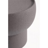 Masuta cafea otel gri Alligator 41.5x41.5x40h