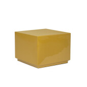 Masuta cafea otel ocru Amoda 41x41x30h