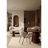 Masuta cafea lemn mango maro Lopez Ø40x45h