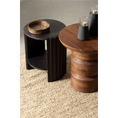 Masuta cafea lemn mango maro Cortez Ø55x56h