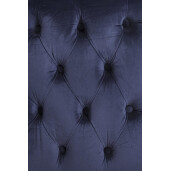Canapea catifea albastra otel auriu Tenbury 144x77x79.5 cm