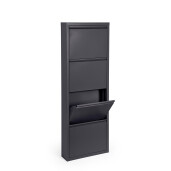 Pantofar otel negru Eyvin 50x15x139.3 cm