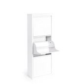Pantofar otel alb Fredys 50x25x133 cm