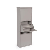 Pantofar otel taupe Fredys 50x25x133 cm