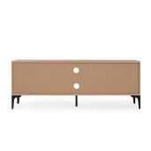 Comoda TV mdf natur otel negru Melys 140x40x52h