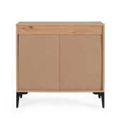 Comoda mdf natur otel negru Melys 80x40x78h