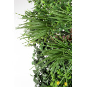 Panou plante artificiale multicolor 100x100 cm