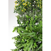 Panou plante artificiale verzi galbene 100x100 cm