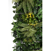 Panou plante artificiale verzi galbene Hawaian 100x100 cm