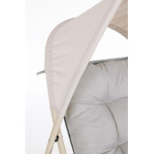 Fotoliu gradina textil otel bej Taito 113x86x142h