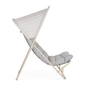 Fotoliu gradina textil otel bej Taito 113x86x142h