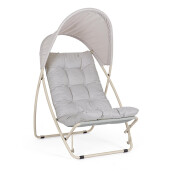 Fotoliu gradina textil otel bej Taito 113x86x142h