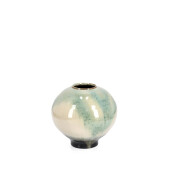 Vaza flori teracota glazurata multicolora Coira Ø30x32h