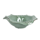Bol decorativ teracota verde Esma Ø34,5x12h
