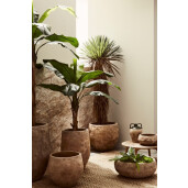 Vaza flori teracota natur verde Amphora Ø19,5x33h