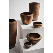 Vaza flori teracota bronz Pathom Ø35x58h