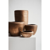 Vaza flori teracota bronz Pathom Ø35x58h