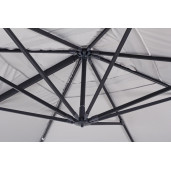 Umbrela gradina gri Ines III 400x400x265 cm