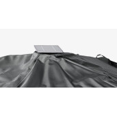 Umbrela gradina Ines, gri, cu led, 300x300x255 cm