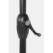 Umbrela gradina textil albastru otel negru Kalife Ø300x242h