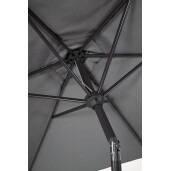 Umbrela gradina textil gri otel negru Kalife Ø270x235h