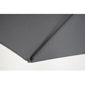 Umbrela gradina textil gri otel negru Kalife Ø270x235h