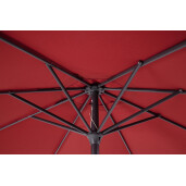 Umbrela gradina gri rosu Kalife 300x242 cm
