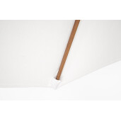 Umbrela gradina textil alb otel natur Palinuro Ø300x246h