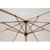 Umbrela gradina maro alb Palinuro 300x246 cm