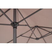 Umbrela gradina gri taupe Brasil 400x200x236 cm