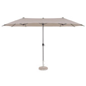 Umbrela gradina gri taupe Brasil 400x200x236 cm