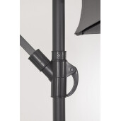 Umbrela gradina gri charcoal Nizza Ø300x235h