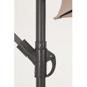 Umbrela gradina gri charcoal  taupe Nizza Ø300x235h
