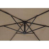 Umbrela gradina gri charcoal  taupe Nizza Ø300x235h