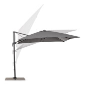 Umbrela gradina gri charcoal Siviglia 300x300x235h