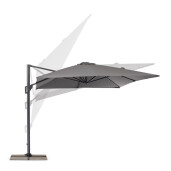 Umbrela gradina gri charcoal Porto 400x300x250h