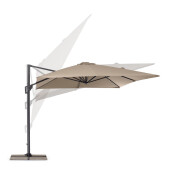 Umbrela gradina gri charcoal taupe Porto 400x300x250h