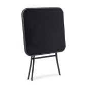 Masa gradina, terasa pliabila otel sticla neagra Martinez 60x60x70h