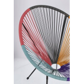 Set 4 fololii otel textil multicolor Parker 72x78x89h