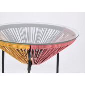 Masuta rotunda multicolora Parker 50x50 cm