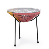 Masuta rotunda multicolora Parker 50x50 cm