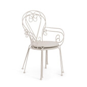 Set 4 scaune otel bej Etienne 49x49x89 cm
