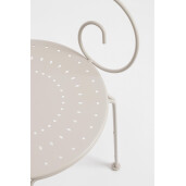 Set 4 scaune otel bej Etienne 49x49x89 cm