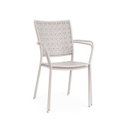 Set 4 scaune otel bej Lizette 54x55x89 cm