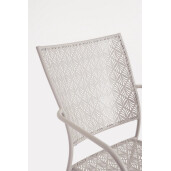 Set 4 scaune otel bej Lizette 54x55x89 cm