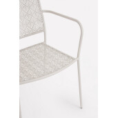 Set 4 scaune otel bej Lizette 54x55x89 cm