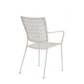 Set 4 scaune otel bej Lizette 54x55x89 cm
