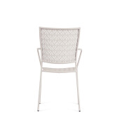 Set 4 scaune otel bej Lizette 54x55x89 cm