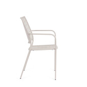 Set 4 scaune otel bej Lizette 54x55x89 cm